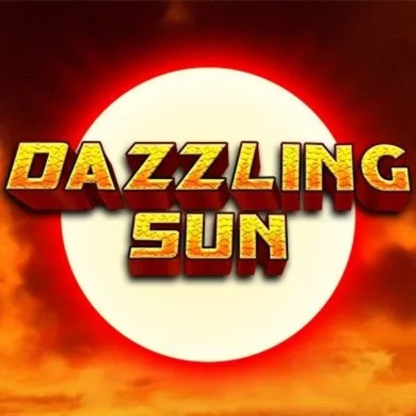 Dazzling Sun slot logo by Win Studios at Spinoloco Casino