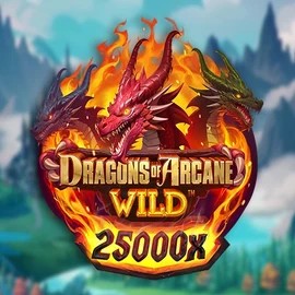 Dragons of Arcane Wild logo by Foxium at Spinoloco Casino