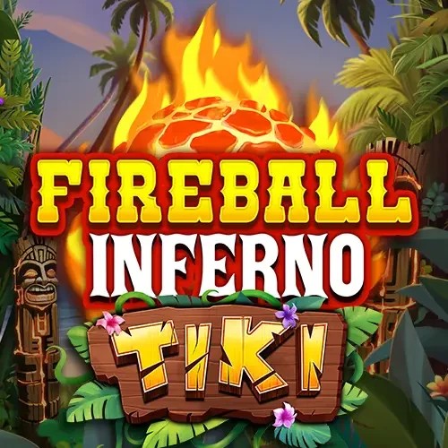 Slots logo of Fireball Inferno Tiki from NetEnt at Spinoloco Casino