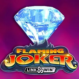 Flaming Joker Link and Win online game logo by Barstruck on spinooloco.com