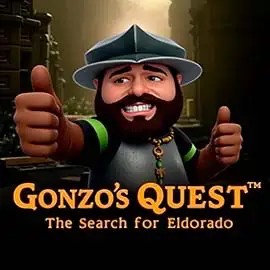 Slots logo of Gonzo's Quest from NetEnt at Spinoloco Casino