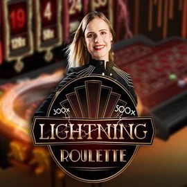 Official Live Casino logo: Lightning Roulette by Evolution at Spinoloco Casino