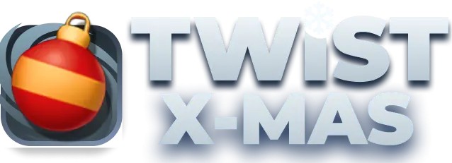 Twist X-mas by InOut, showcased at spinooloco.com – game logo