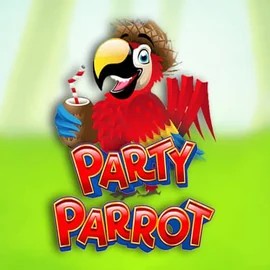 Party Parrot slot logo by Rival at Spinoloco Casino