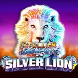 Stellar Jackpots with Silver Lion logo by Lightning Box Game at Spinoloco Casino